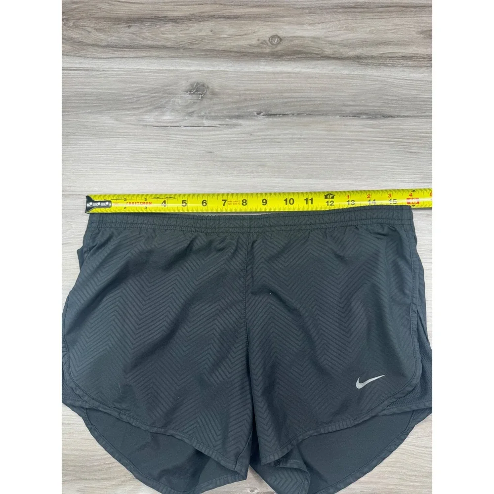 Nike Dri-FIT Womens Black Chevron Running Shorts Size XS Athletic Gym Activewear